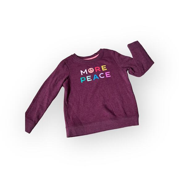 Cat & Jack NWOT Peace Sweatshirt - Picture 1 of 3